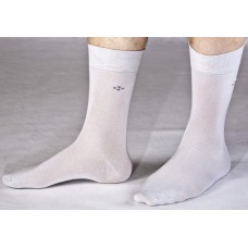 Мужские классические носки с рисунком на паголенке- четыре ромба M-L003